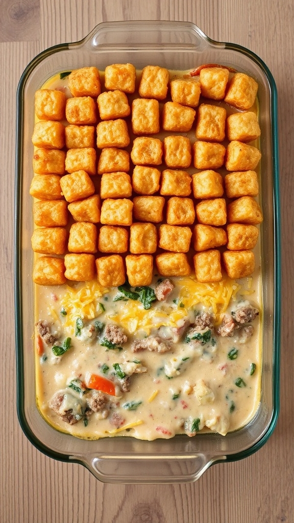 midwest tater tot hotdish freezer