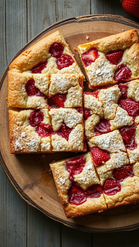 minnesota strawberry rhubarb bars