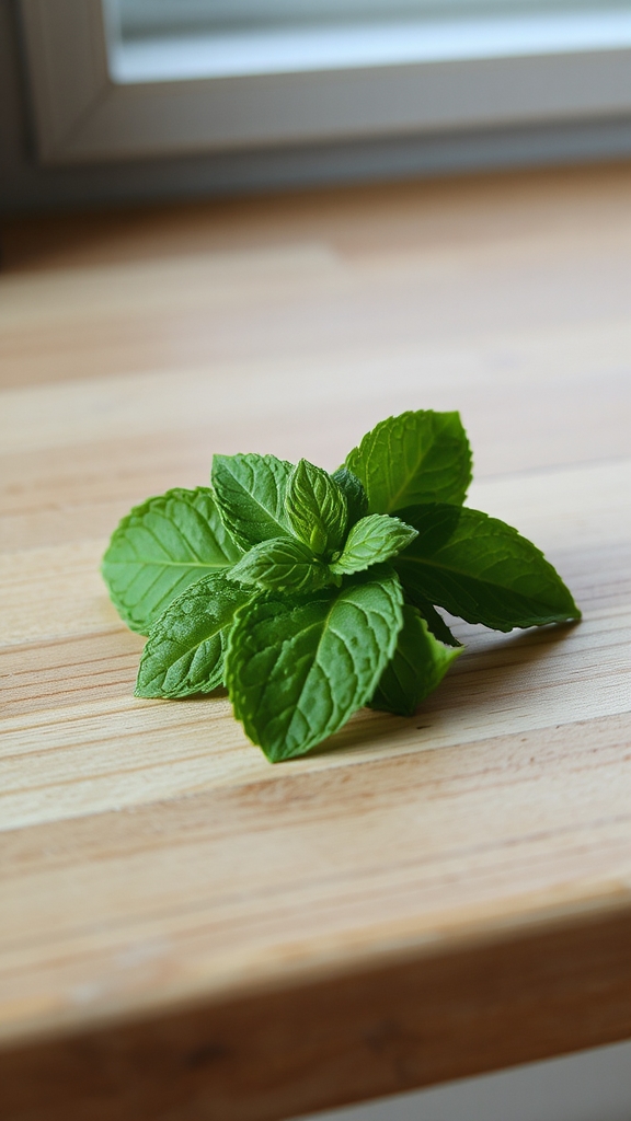 minty freshness elevates dessert