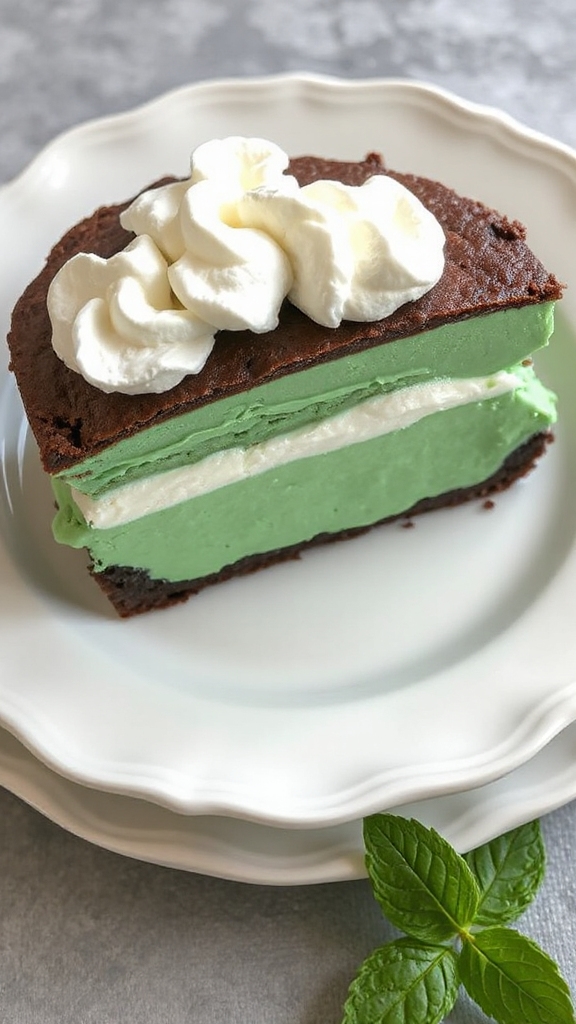 minty marshmallow chocolate pie