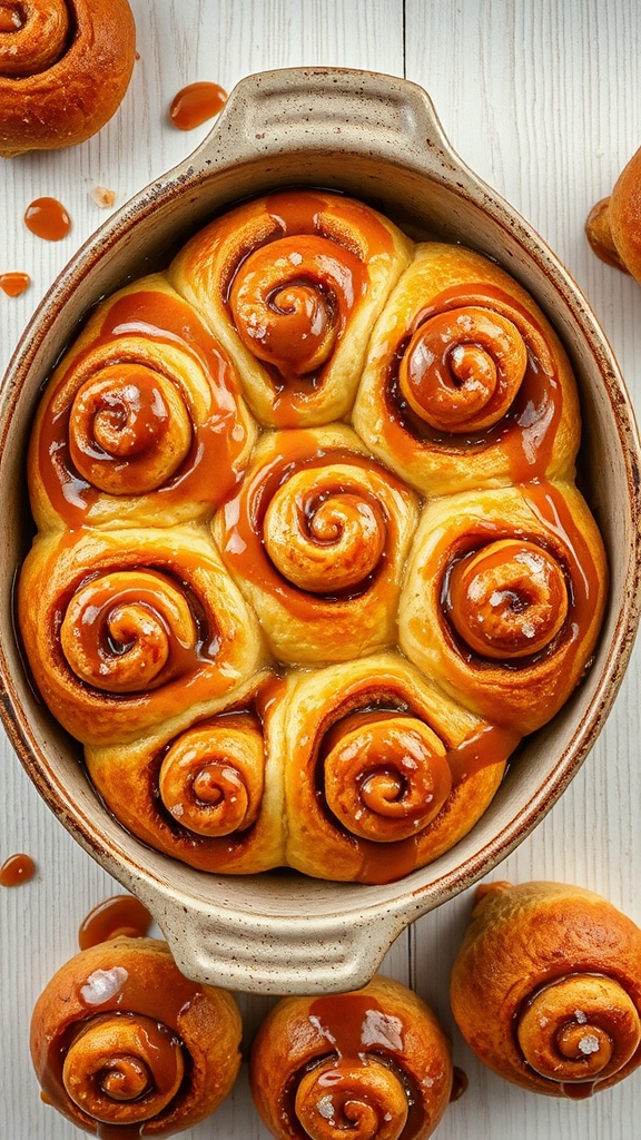 miso caramel sticky buns