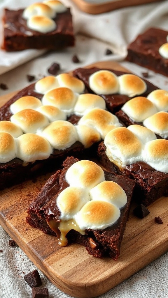 mississippi chocolate marshmallow brownie