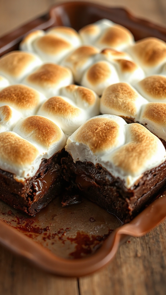 mississippi chocolate marshmallow brownie