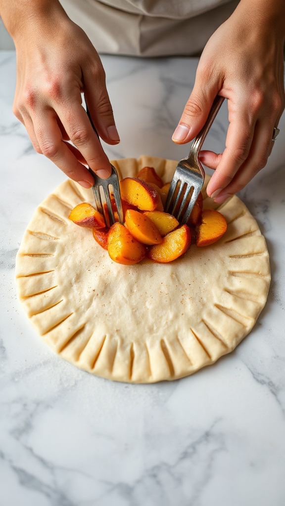 mix fold seal peaches