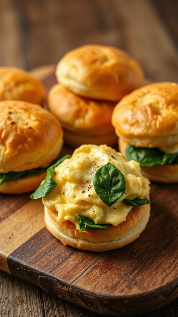 modern american breakfast sliders