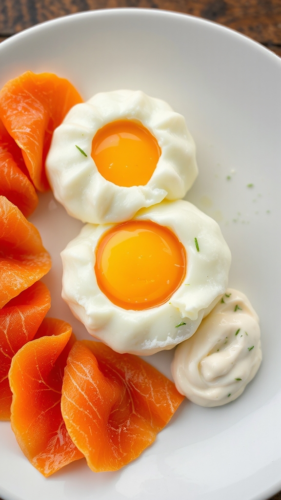 modern fluffy cloud eggs