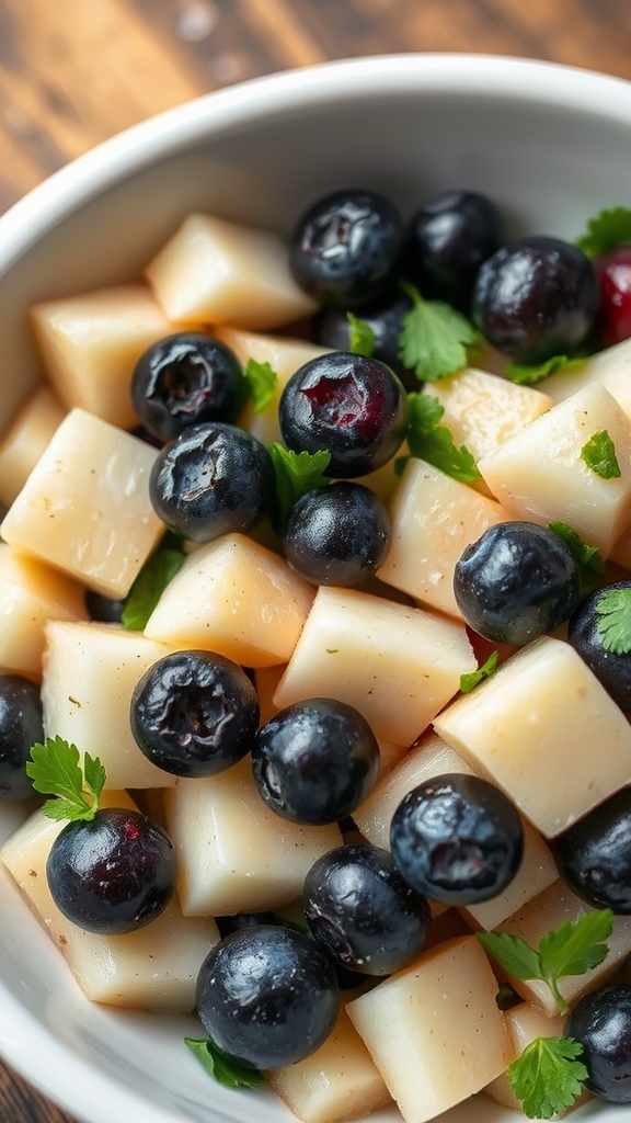 modern fusion blueberry salsa