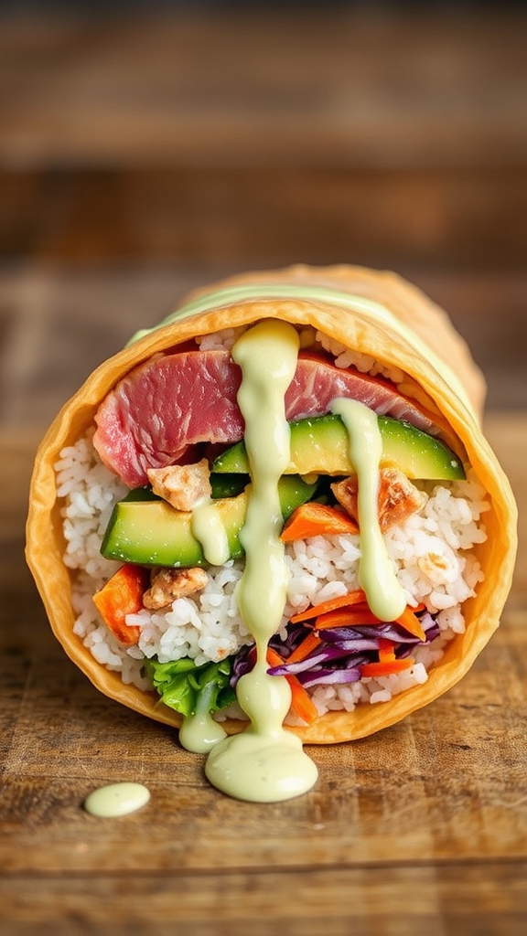 modern fusion california burrito