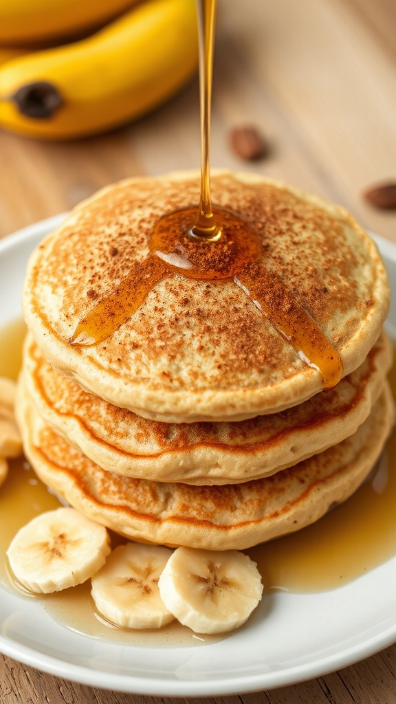 modern gluten free banana pancakes