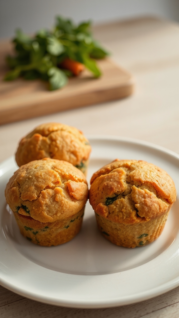 modern healthful veggie muffins