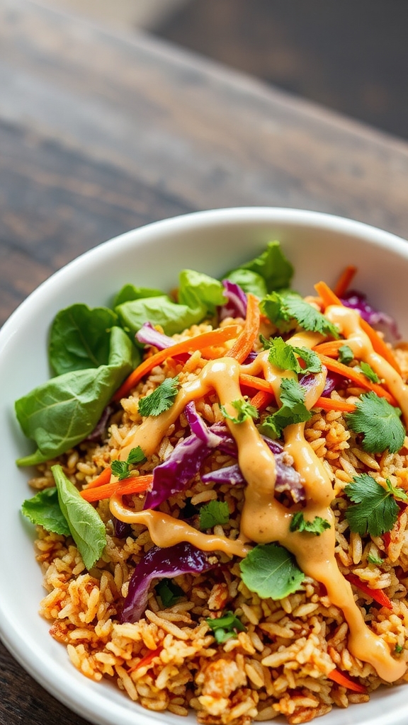 modern tahini rice fusion