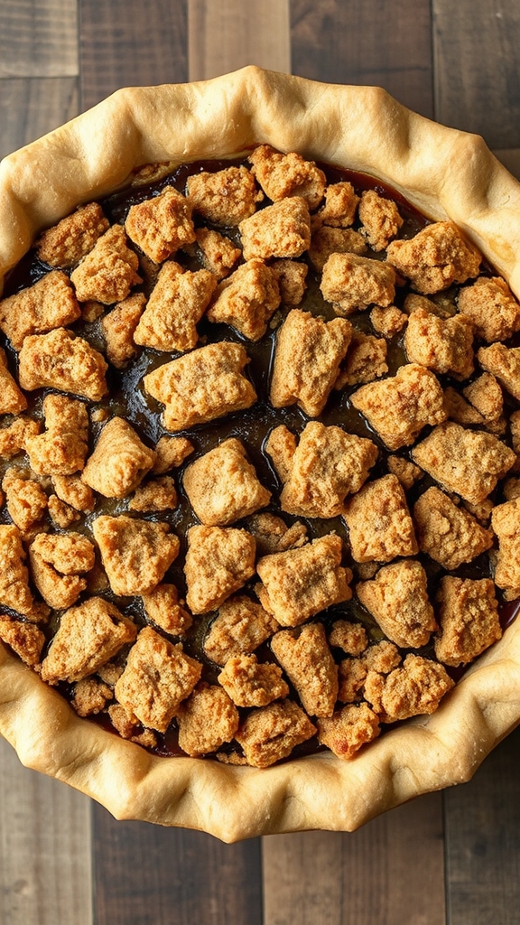 molasses rich shoofly pie
