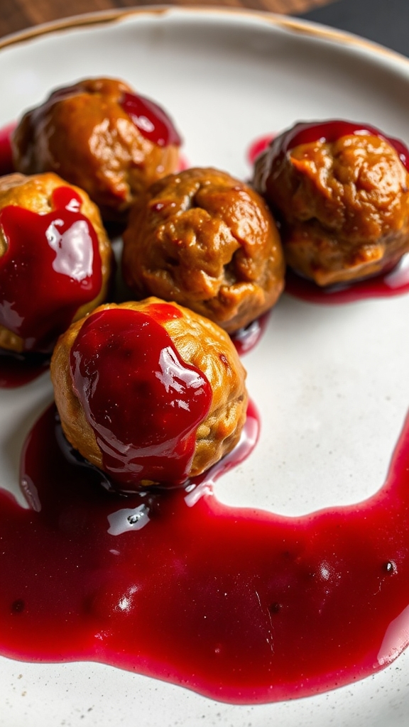 montana huckleberry bison meatballs