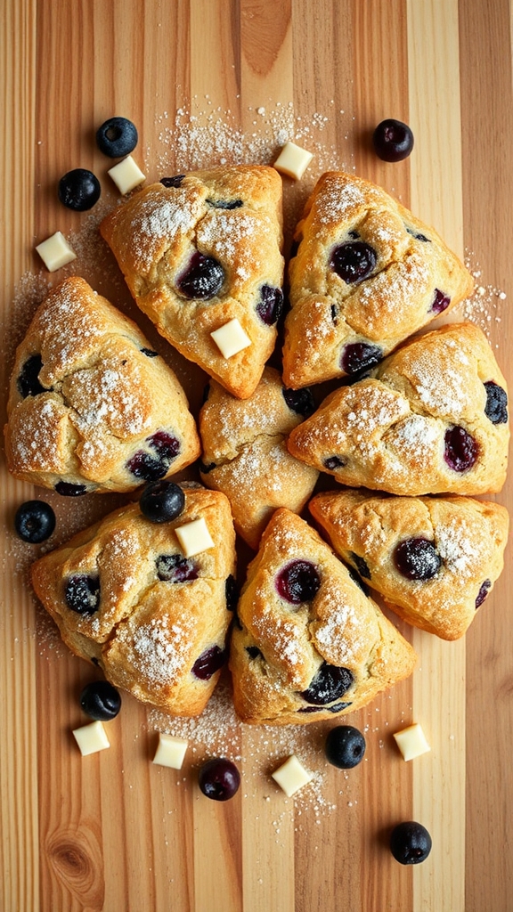 montana huckleberry chocolate scones