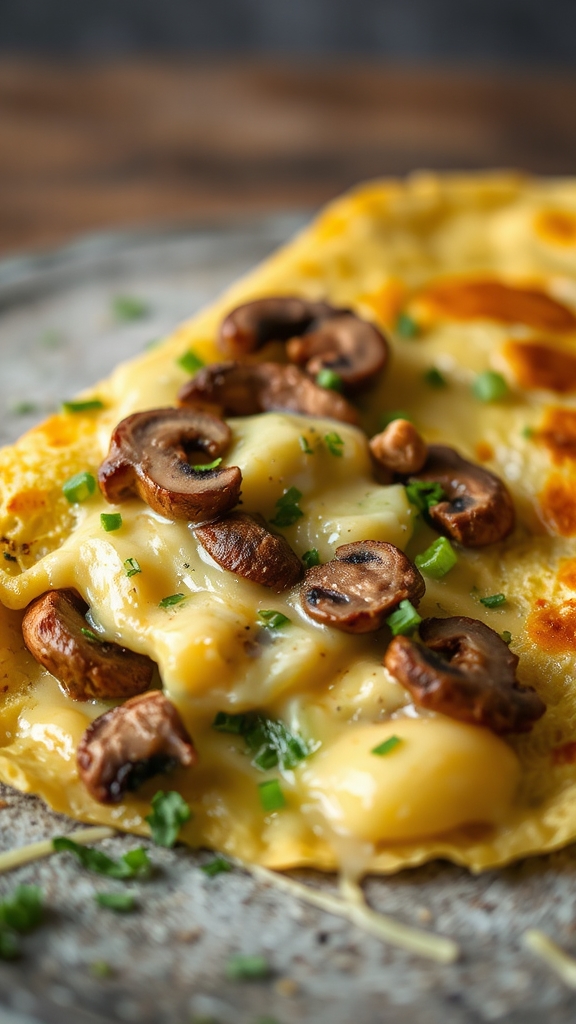 morel cucumber omelette twist