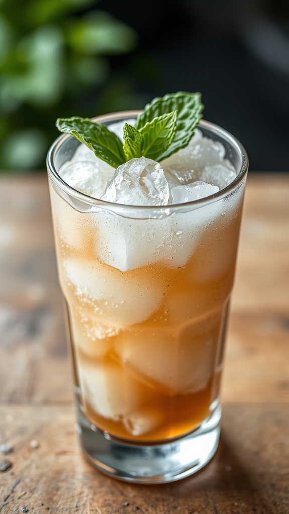 muddle fresh mint bourbon