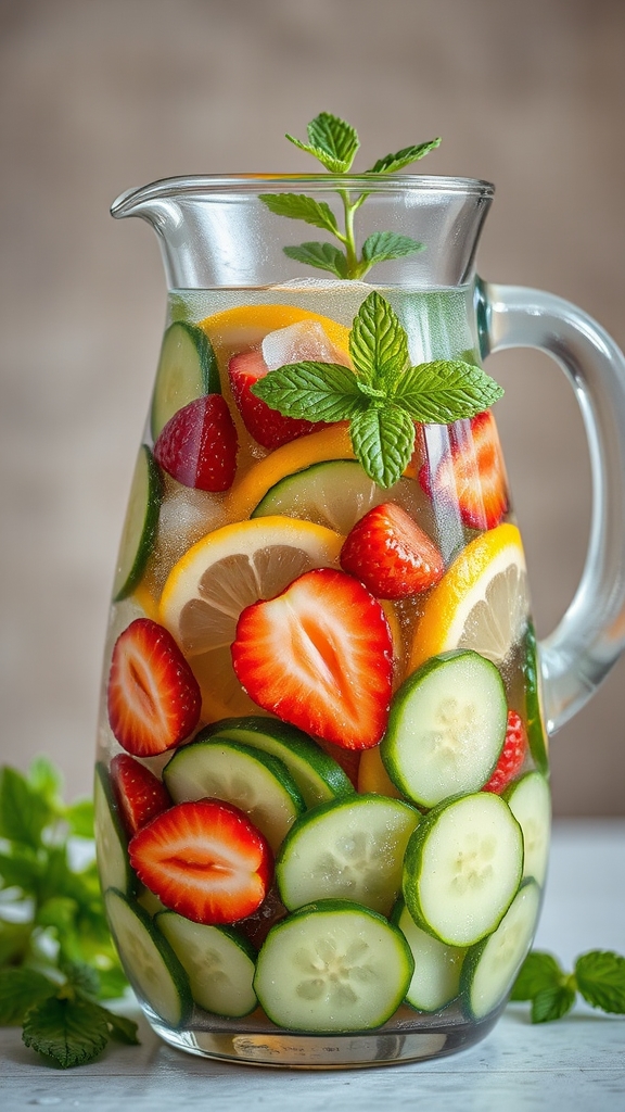 muddled fruity herb infusion