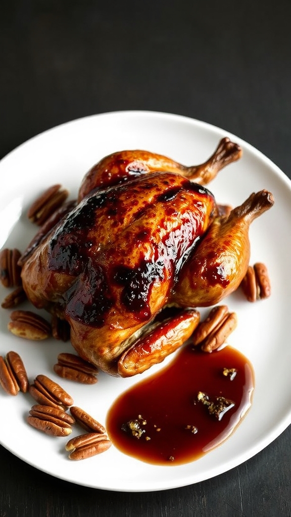 muscadine glazed seared quail