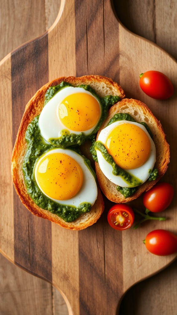national tiktok pesto eggs