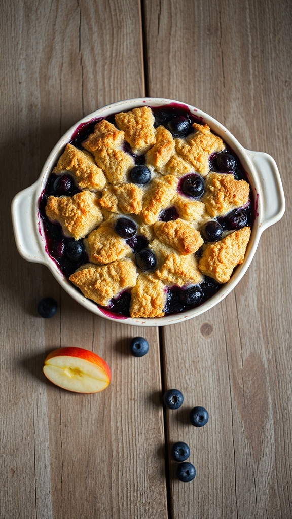 new england blueberry cobbler