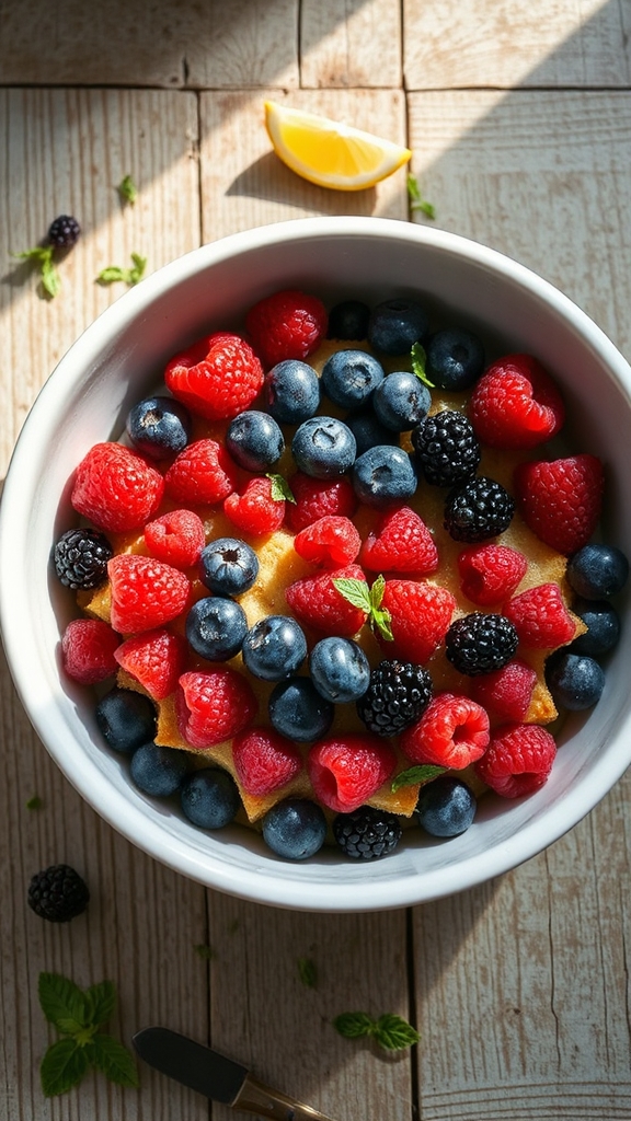 new england s wild berry pudding