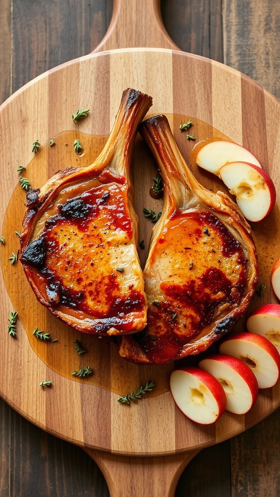 new hampshire maple brined chops