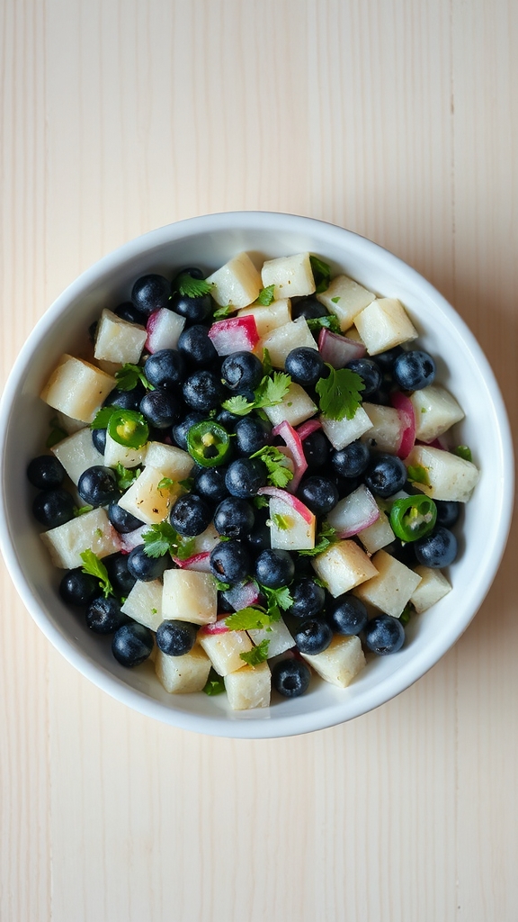 new mexico blueberry jicama salsa