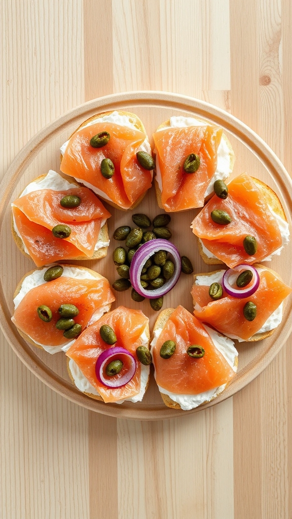 new york smoked salmon bagel