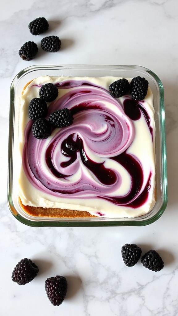 no bake blackberry cheesecake bars