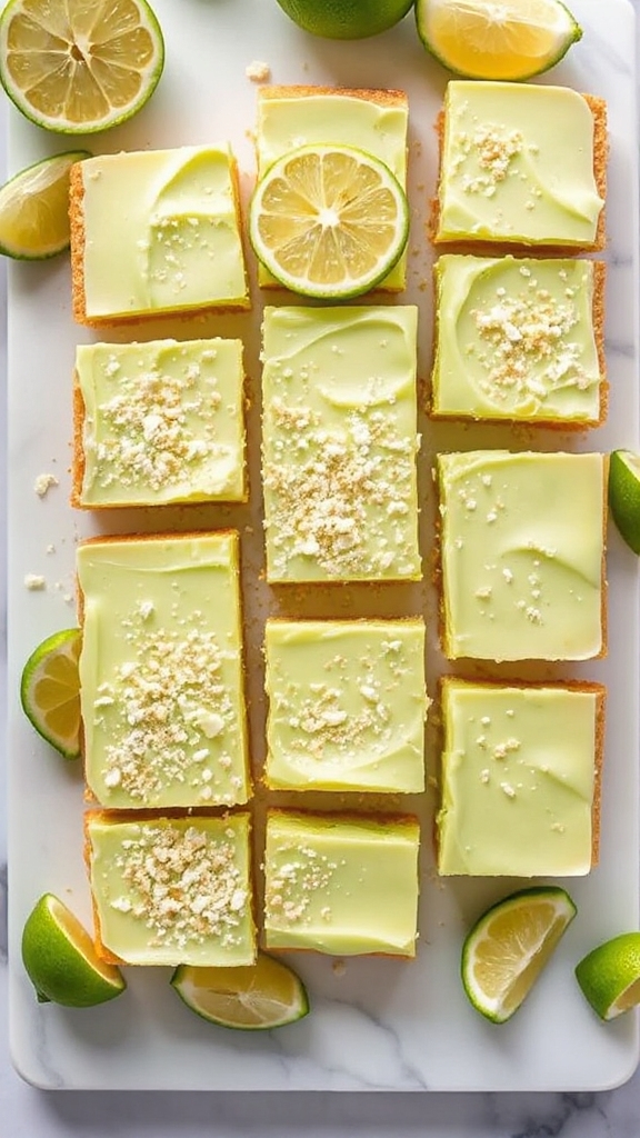 no bake key lime bars