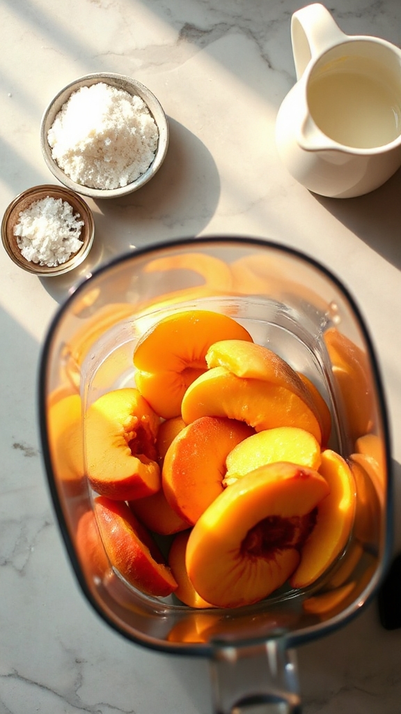 no churn peach ice cream
