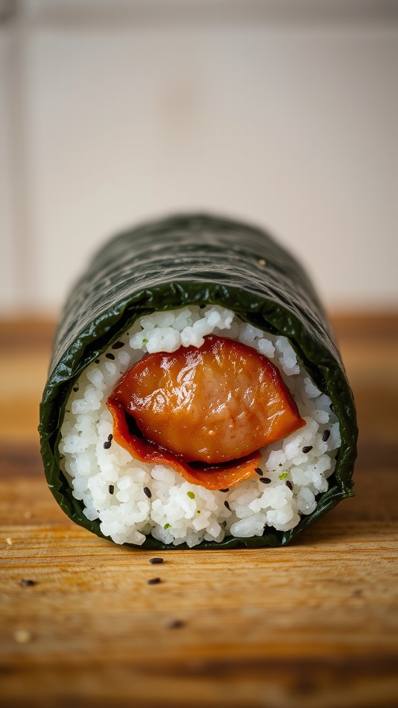 nori rice spam assembly