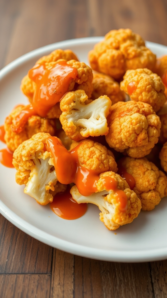 nutritious buffalo cauliflower snacks