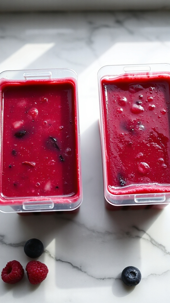 nutritious exotic berry popsicles