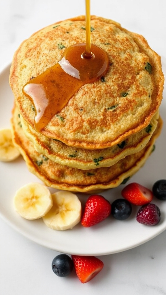 nutritious green banana pancakes