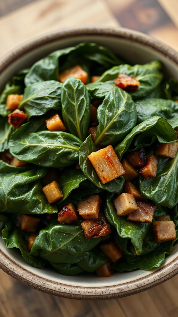 nutritious slow cooker collard servings