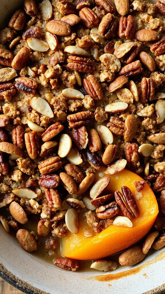 nutty peach crisp georgia