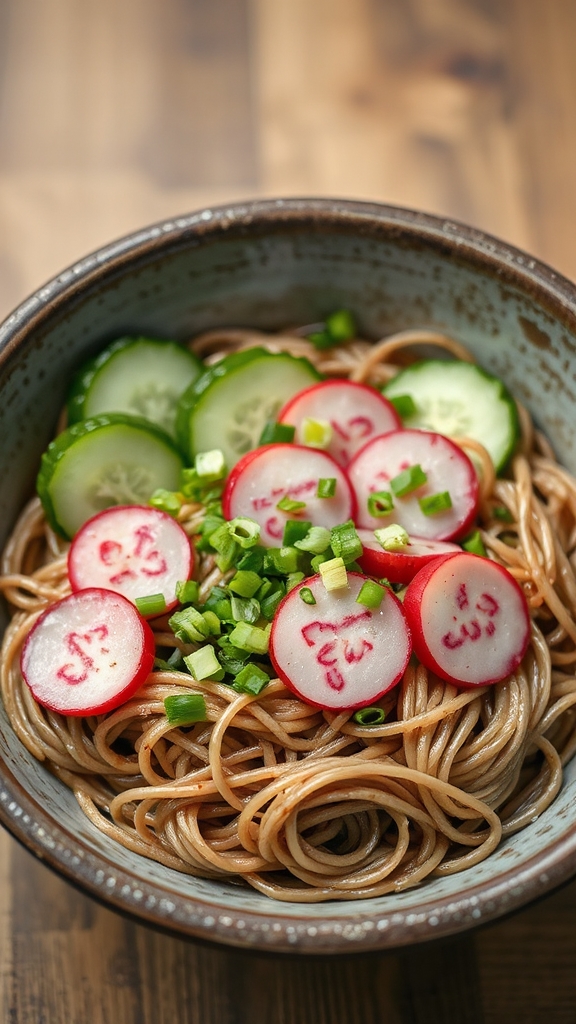nutty soba breakfast bowl