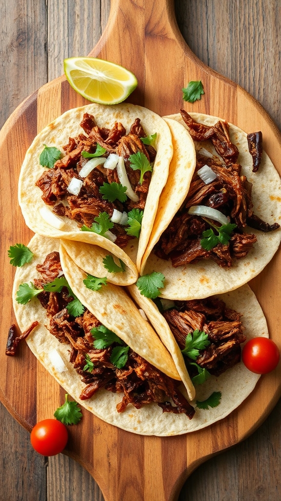 oaxacan inspired brisket tacos