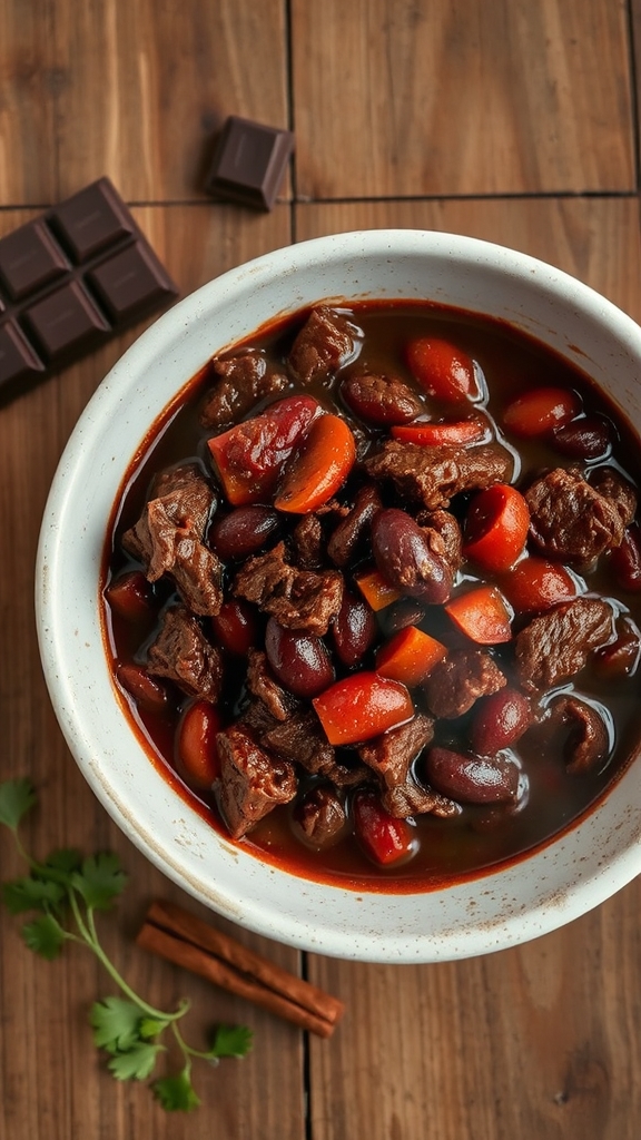 ohio buckeye chocolate chili