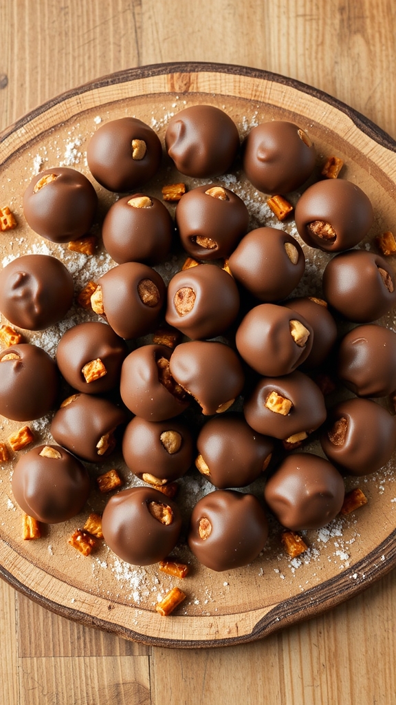 ohio buckeye chocolate pretzels