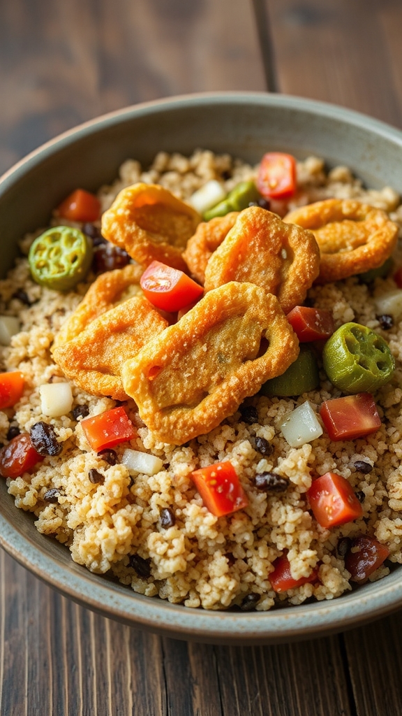 oklahoma fried okra quinoa