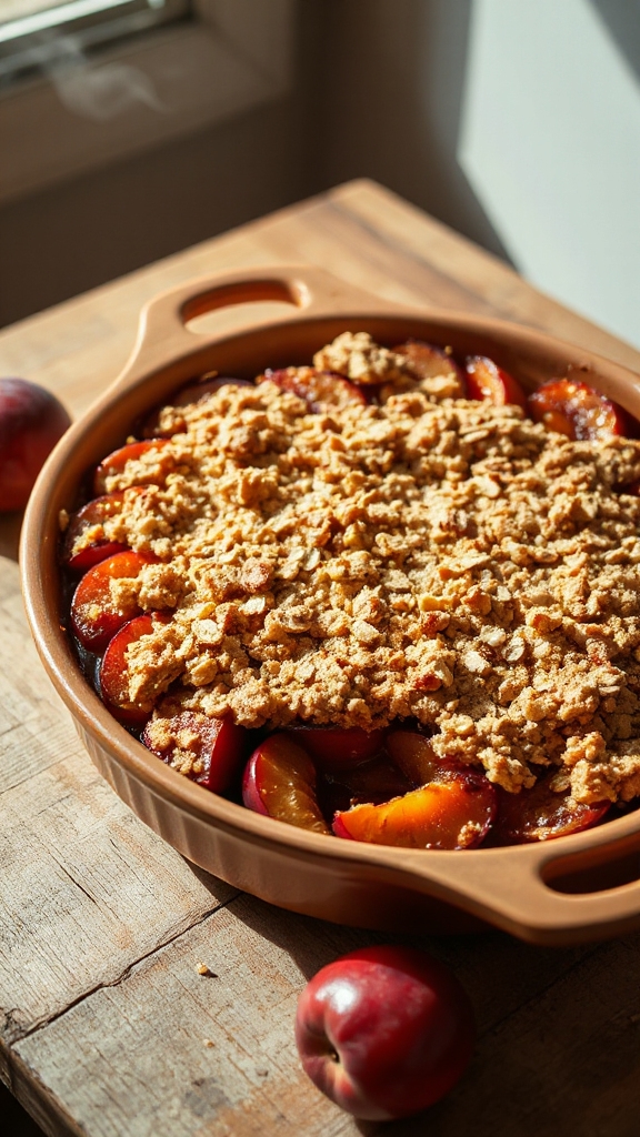oregon baked plum crisp