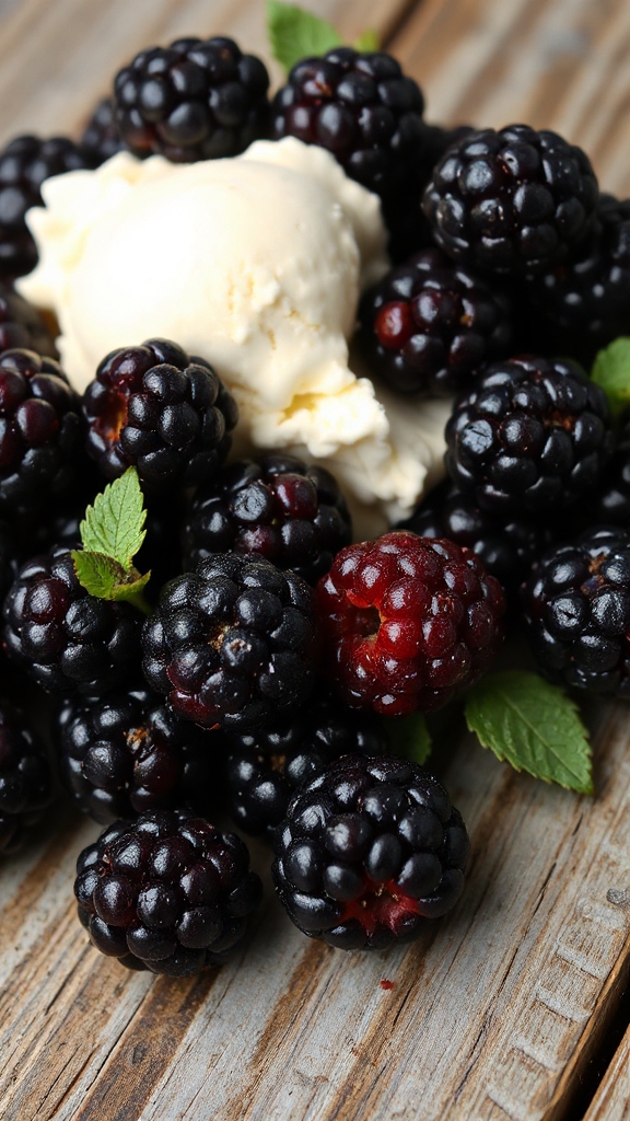oregon blackberry ice cream