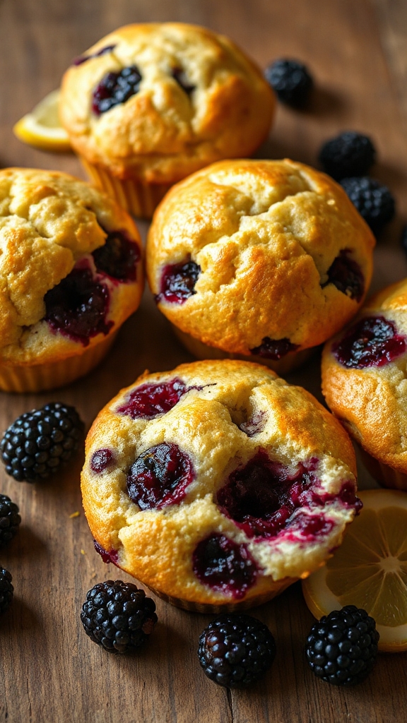 oregon blackberry lemon muffin