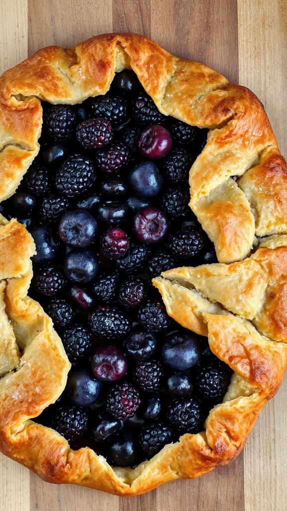 oregon blackberry rustic tart