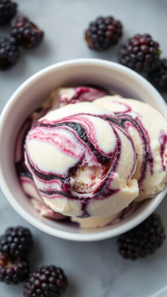 oregon blackberry swirl ice cream