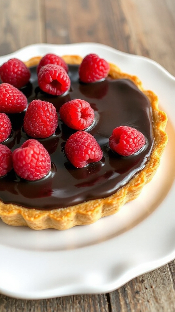 oregon chocolate raspberry tart