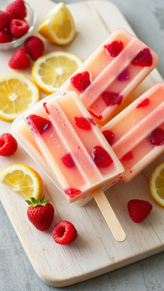 oregon raspberry lemonade popsicles