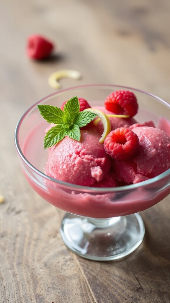 oregon raspberry lemonade sorbet